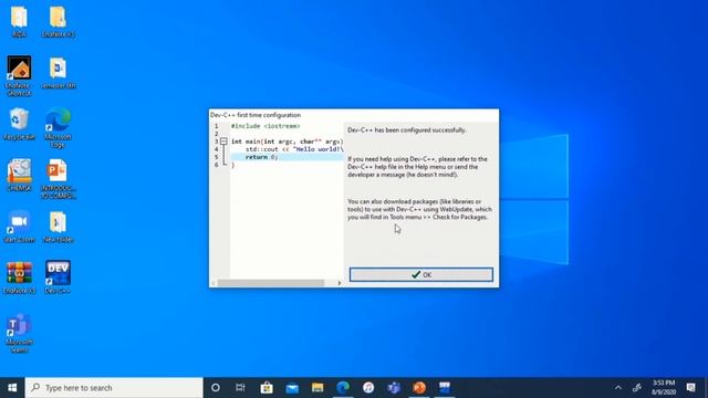 How to download and install Dev C++ on Windows10