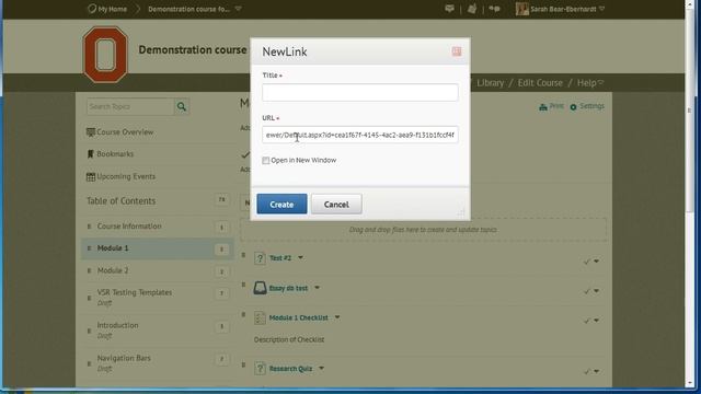 Carmen 10: Linking to Panopto using the New Link feature