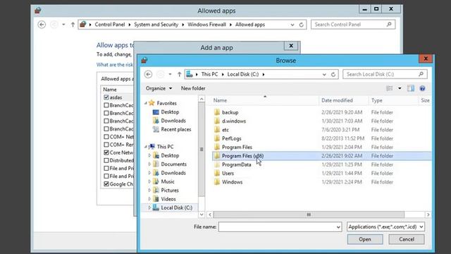 HOW TO ALLOW APPS IN WINDOWS FIREWALL