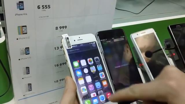 Сравнение копии Apple iphone 6 на android с оригиналом
