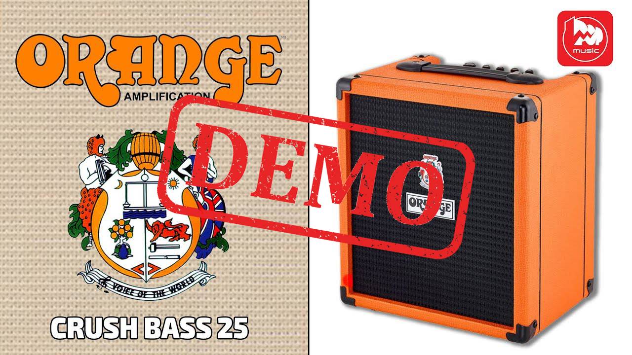 Басовый комбо ORANGE Crush Bass 25 - демонстрация звучания