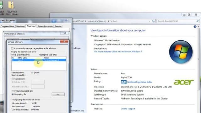 how to change hdd memery into ram windows vista+7