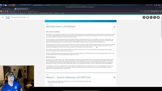 Learning the basics of networking chapter 8 DHCP