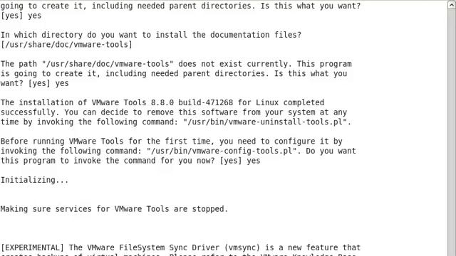 4   VMware tools installation