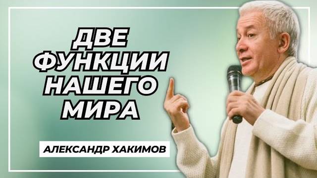 Две функции нашего мира - Александр Хакимов