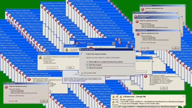 Green Screen Windows Error Window New Video 2021
