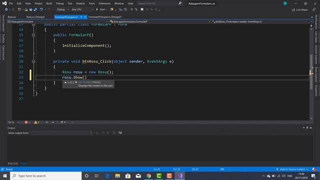 Windows Form App C# | Deschidere multipla de documente(formulare)