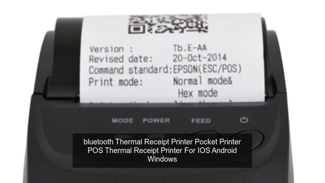 bluetooth Thermal Receipt Printer Pocket Printer POS Thermal Receipt Printer For IOS Android Window