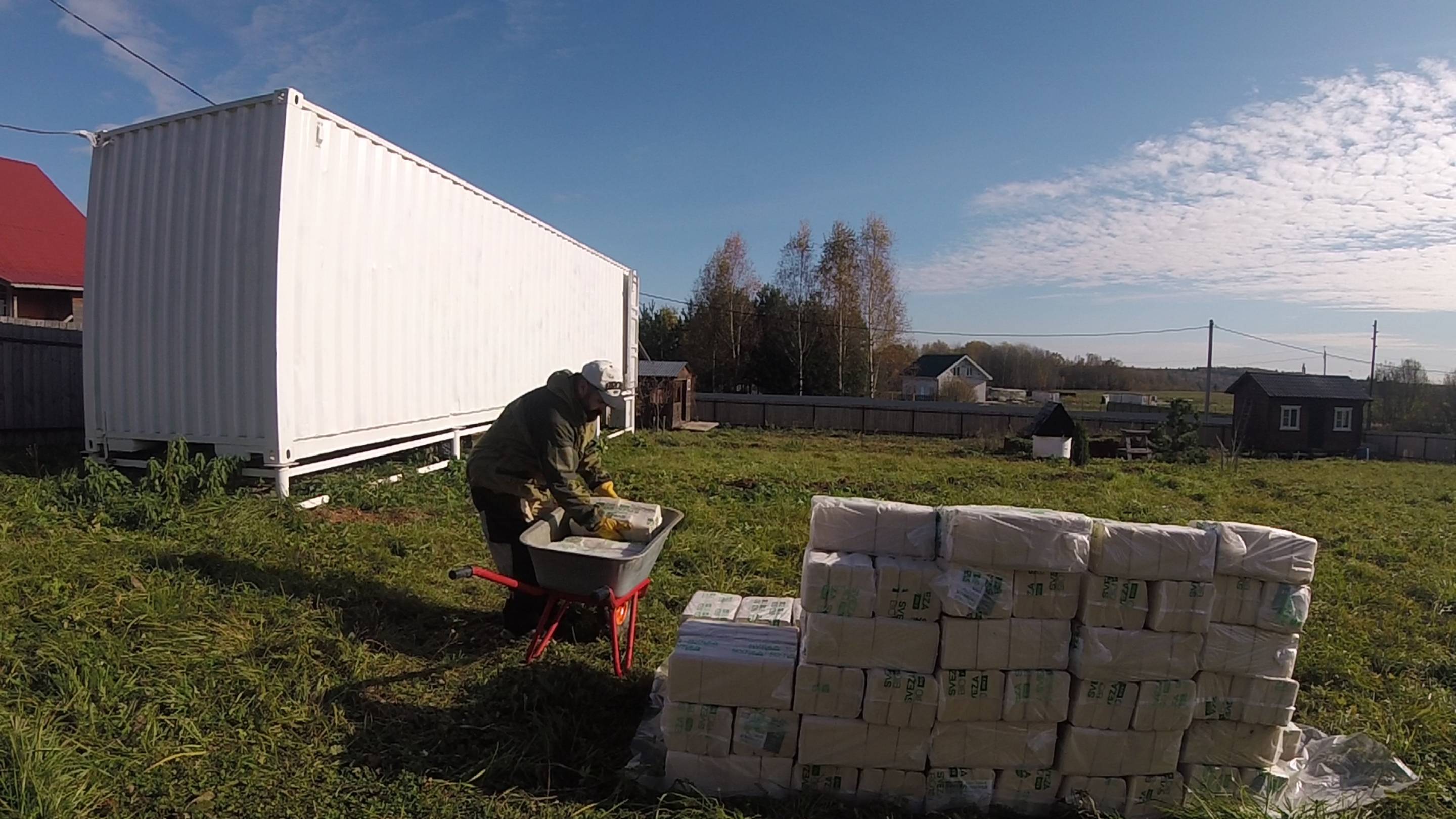 Деревня Соснино (обработка пчел, бочки, топливные брикеты)