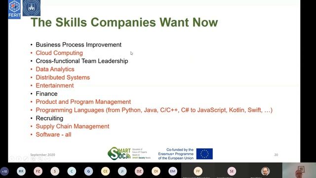 SmartSoc Workshop 2020 - Main challenges in ICT and software engineering