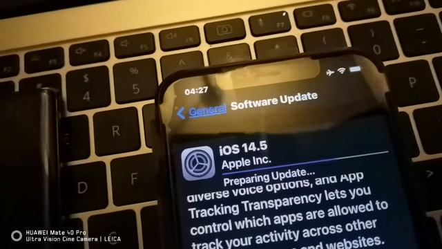 iPhone 11Pro  Max iOS 14.5 software update .