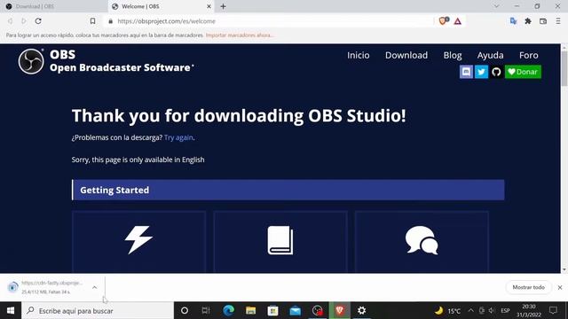 como descargar obs studio para Windows 10 64 bits rápido y gratis