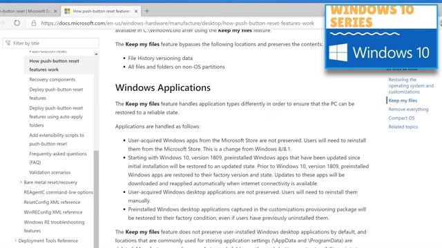 HOW WINDOWS 10 RESET WORKS | ALL ABOUT WINDOWS10 RECOVERY | FACTORY RESET | DEMO [WINDOWS 10 SERIES