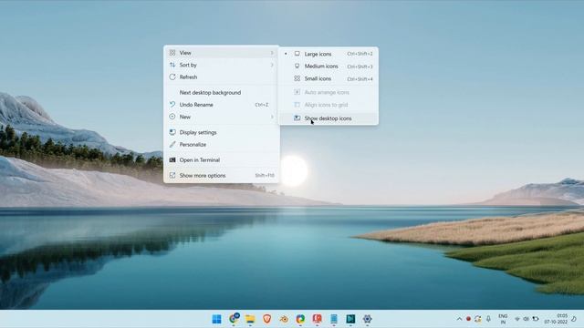 Unhide desktop icons in Windows 11 | Icons are not showing up on the desktop