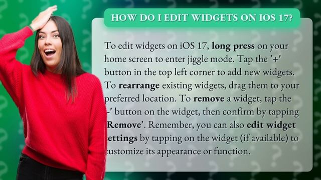 How do I edit widgets on iOS 17?