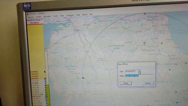 Receiving and mapping APRS beacons, using a remote machine (on the same network) to map items