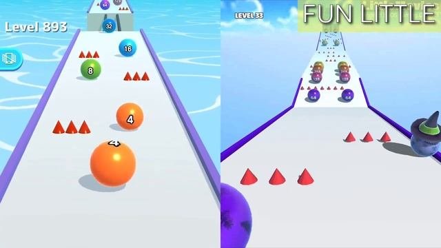 Ball Run 2048 Ball Merge 2048 - All Level Gameplay Android iOS - NEW