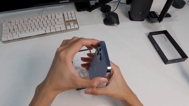 iPhone 13 Pro Sierra Blue POV Unboxing