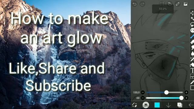 How to make Kakashi or anime charecter glow with Ibis paint x (Part two)