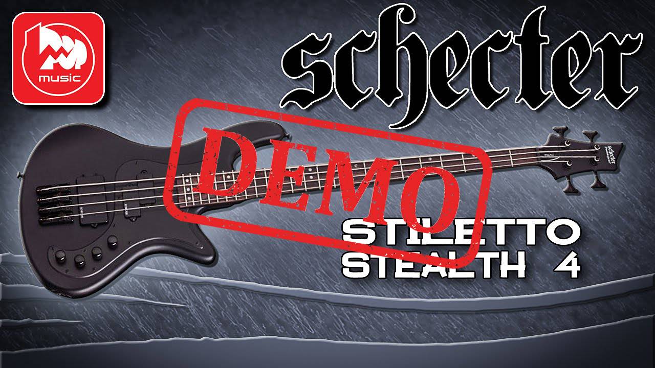 БАС-ГИТАРА SCHECTER STILETTO STEALTH-4 - демонстрация звучания