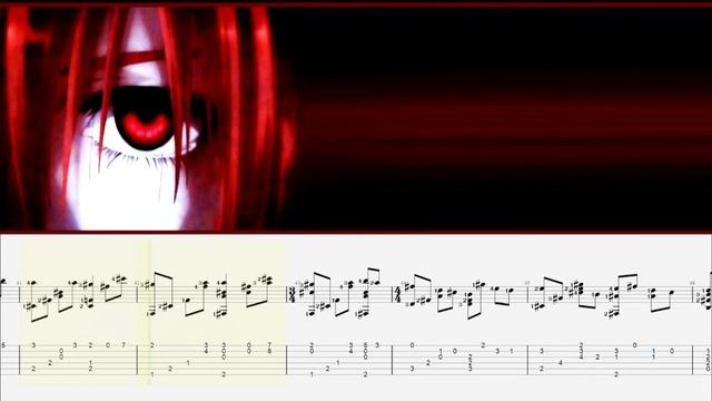 Lilium Mariko  Kurama Ver. Elfen Lied Fingerstyle Guitar Tab