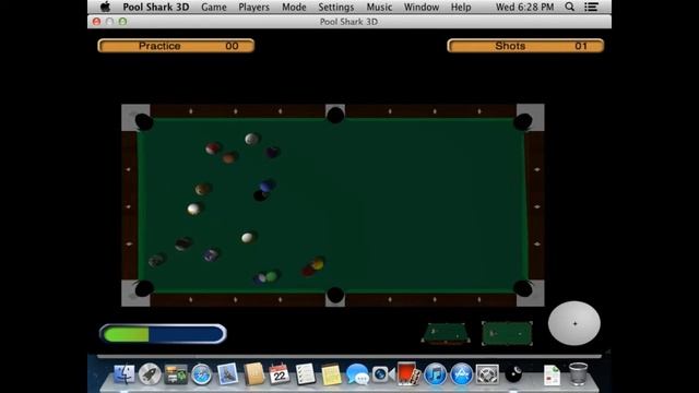 Pool Shark 3D - Mac OSX exclusive game (Mountain Lion 10.8.3/VMware)
