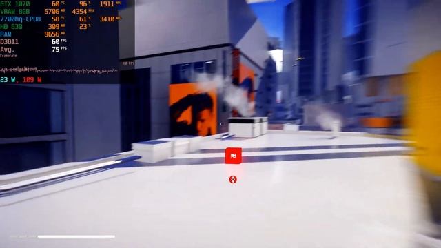 MSI GE73VR GTX 1070 Mirror's Edge  Catalyst Resolution Comparison 1080p, 2K, 4K