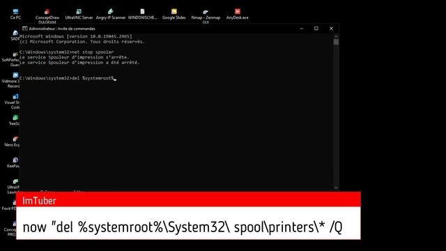 Spooler repairing with CMD, Windows 7.8.10.11