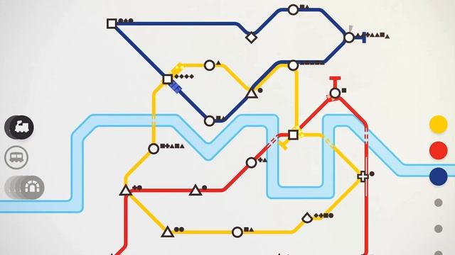 Jugando a Mini Metro - Londres, en iPad