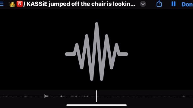 👑🅱️: KASSiE jumped off the chair is looking out the window (APRiL 22, 2023) @Que3nBreezy