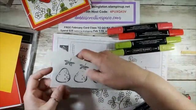 Day 5 of "Seven Sweet Stampin' Days" with a Sweet Strawberry Mini Paper Pumpkin Box!