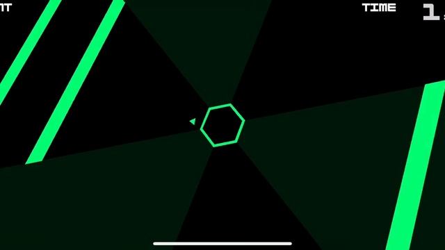 Quick play Super Hexagon (IOS)