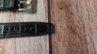 Black Full Grain Crocodile Leather Strap For Apple Watch Ultra 2 (49mm)