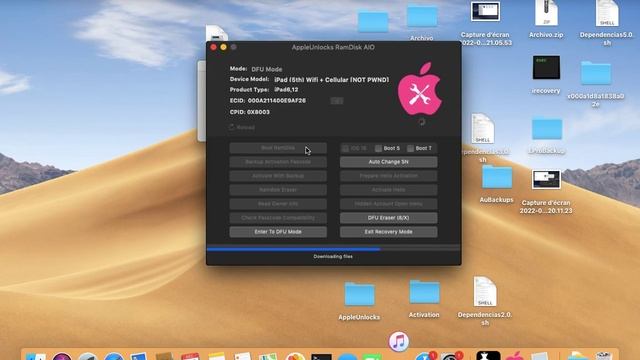 Tutorial iPad 5th Hello iOS15 AppleUnlocks RamDisk