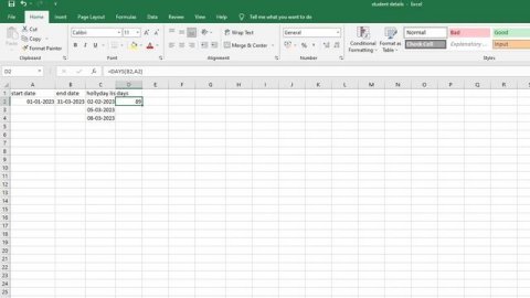 advanced excel lecture 13 learn all date formulas with jaws and NVDA