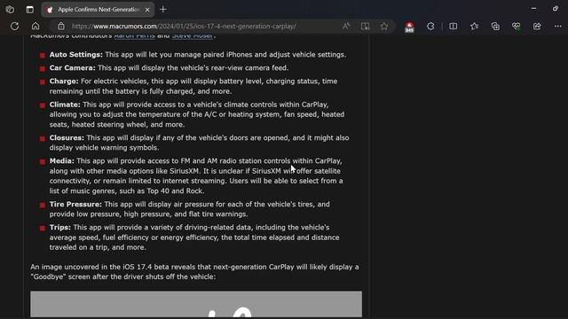 Apple has confirms Next Generation CarPlay Launching in 2024 and reveals New Features for iOS 17.4