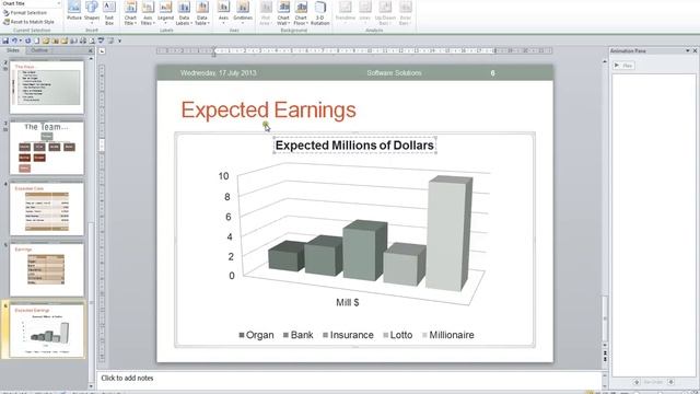 Microsoft PowerPoint 2010 Video 34 Charts