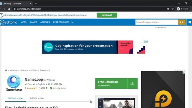 How o download gameloop on pc