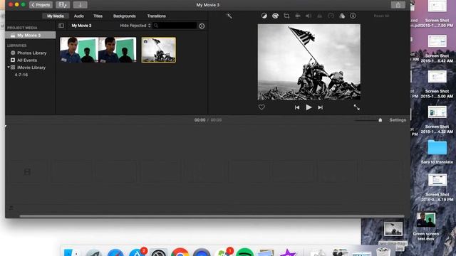 iMovie 10 - Green Screen Directions