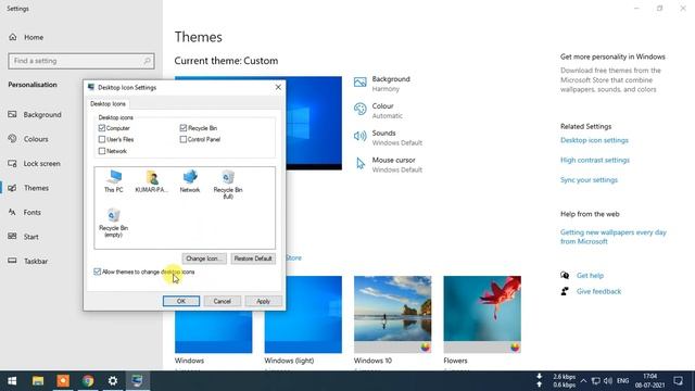 How to show or hide desktop icons - Windows 10