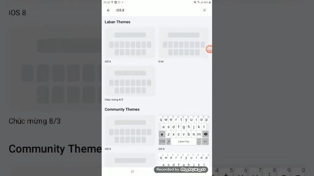 How to make an iPhone keyboard from a regular Android keyboard?