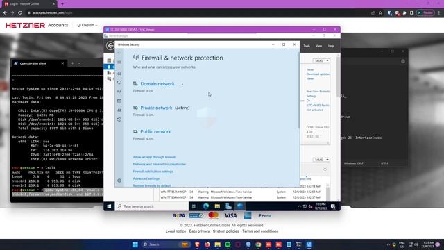 Install Windows server 2022 on Hetzner Dedicated Server