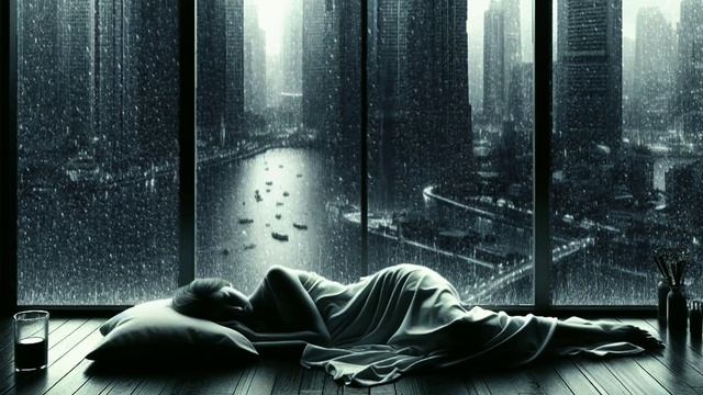 Heavy Rainfall for Deep Sleep & Stress Relief | Urban Window Serenity