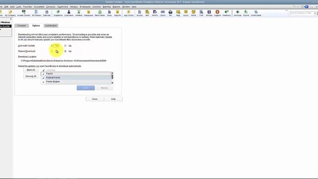 QuickBooks - Update File to New Release 2016