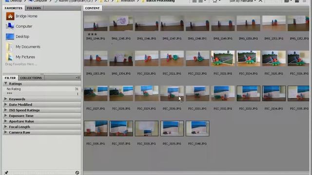 Batch Rename files using Adobe Bridge