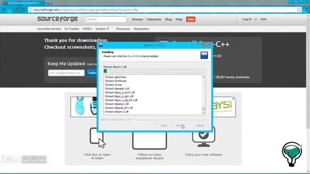 Downloading and Installing Working Dev C++ IDE Windows 8 1