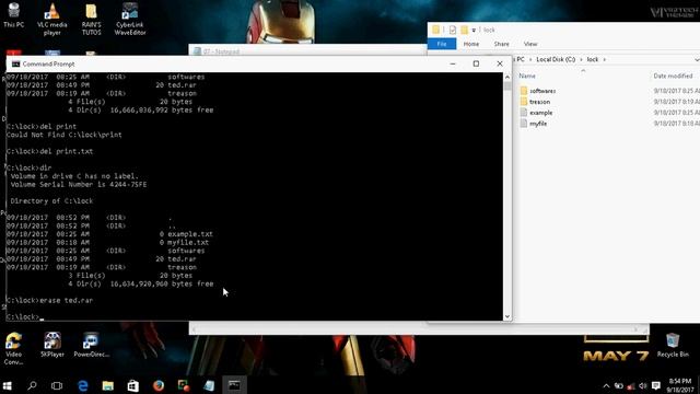 07 Command Prompt del echo exit