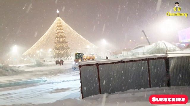 Heavy snowfall in Perm Russia 🇷🇺, Christmas & New year Preparation 🎄 | B H Choudhury #christmas