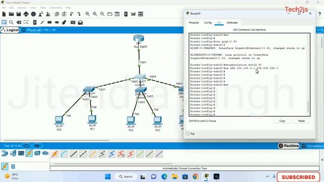 How To Setup DHCP Server For Multiple VLAN/Subnets -  Cisco Packet Tracer | tech2js