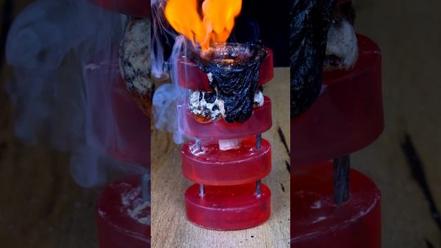 1000°C RHCB vs Red Soaps 🧼 😱#satisfying #experiment #science #rhcb #asmrsounds #soap